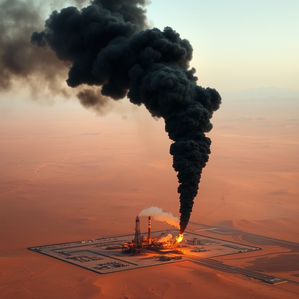 Пожар на нефтяном объекте в районе Фуджейры — последствия иранского удара беспилотником